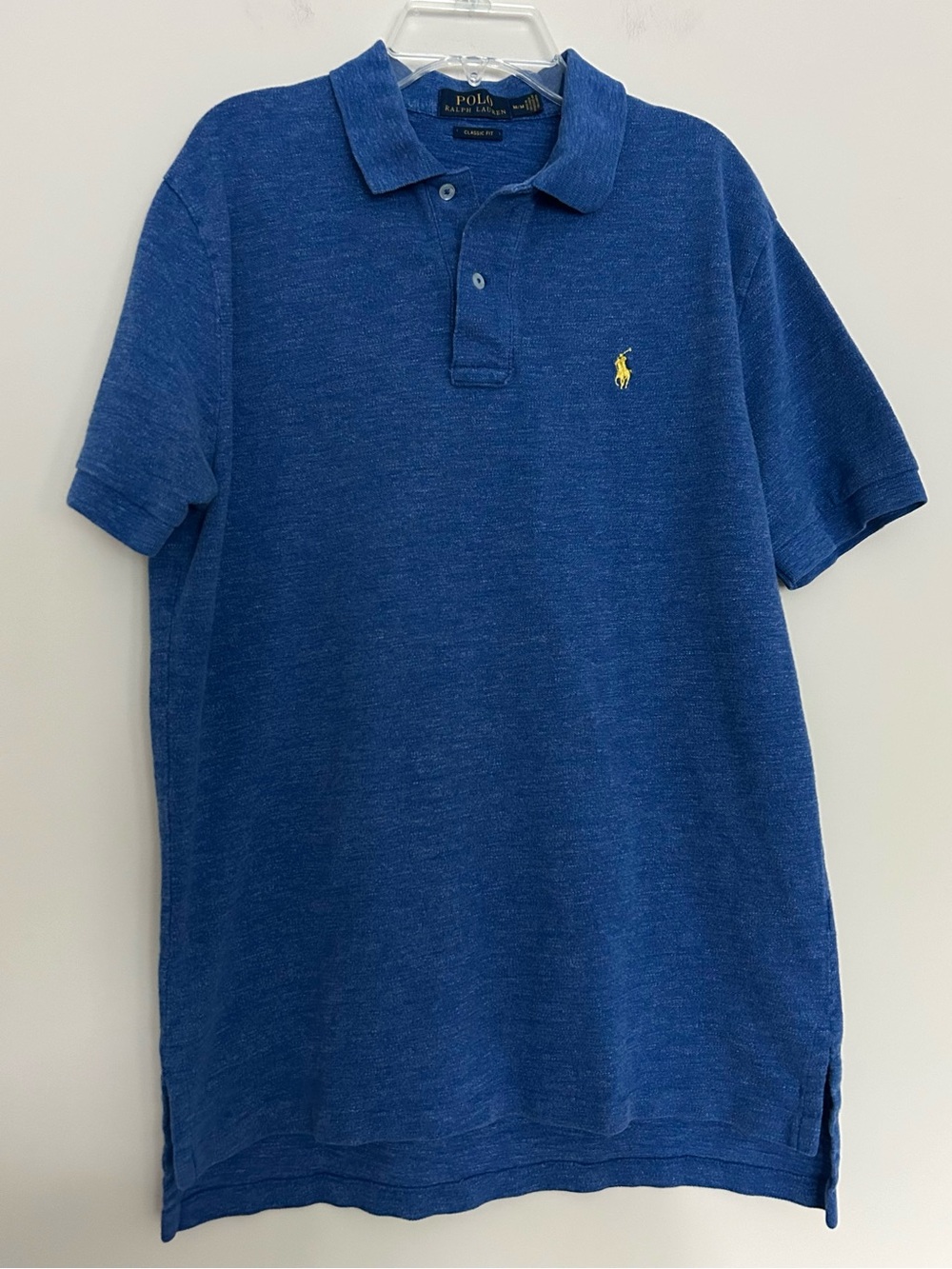 POLO Ralph Lauren Classic Fit Men’s Heathered Royal Blue Polo Shirt